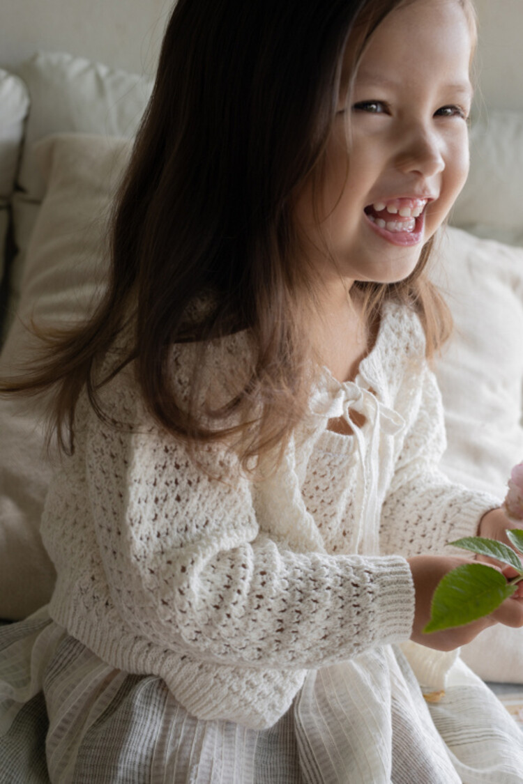 1+ in the family Fontanilles Cardigan - Ecru
