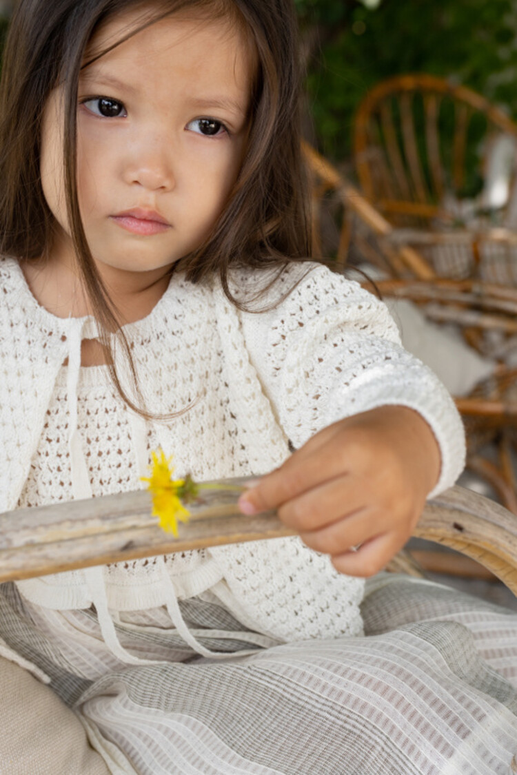 1+ in the family Fontanilles Cardigan - Ecru