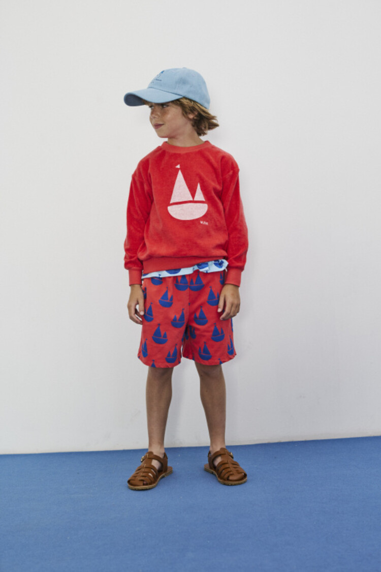 Weekend House Kids Boat Shape Sweatshirt - Fresa