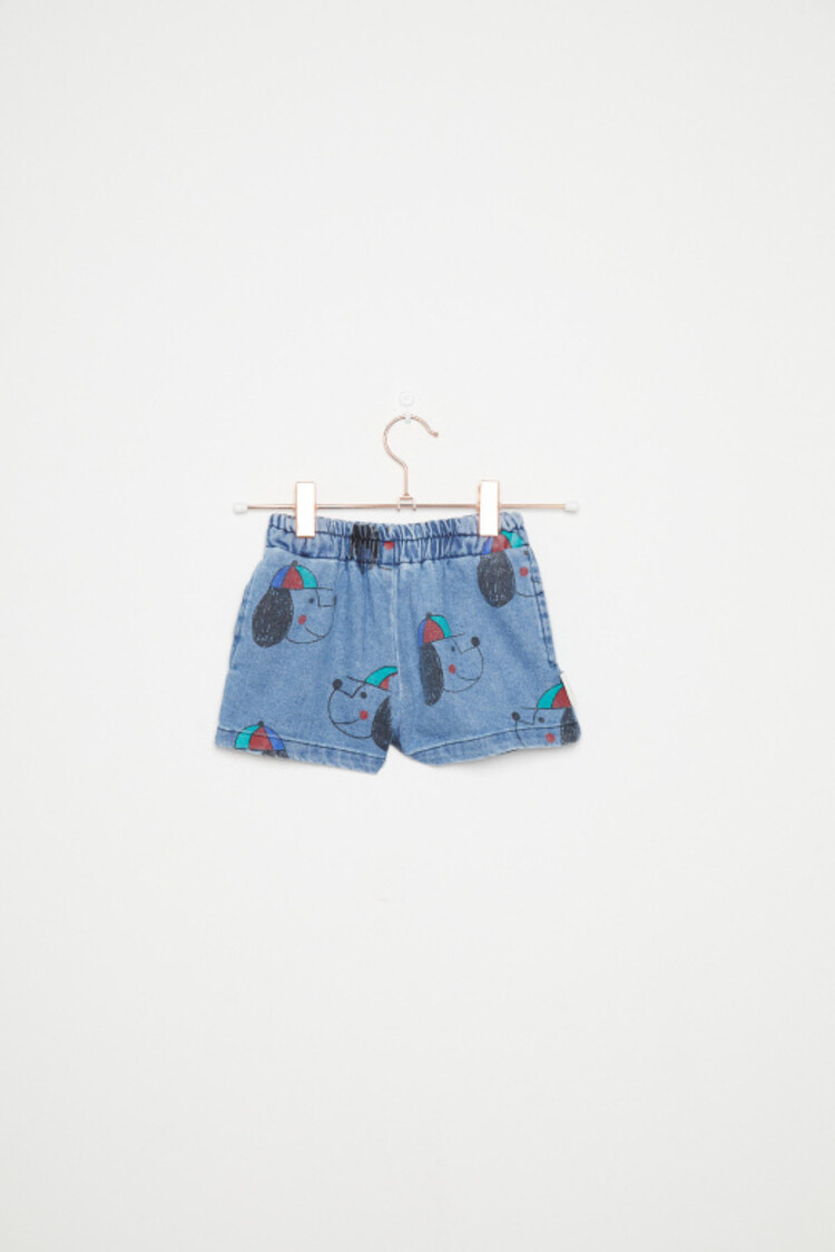 Weekend House Kids Happy Dog Bermuda - Denim