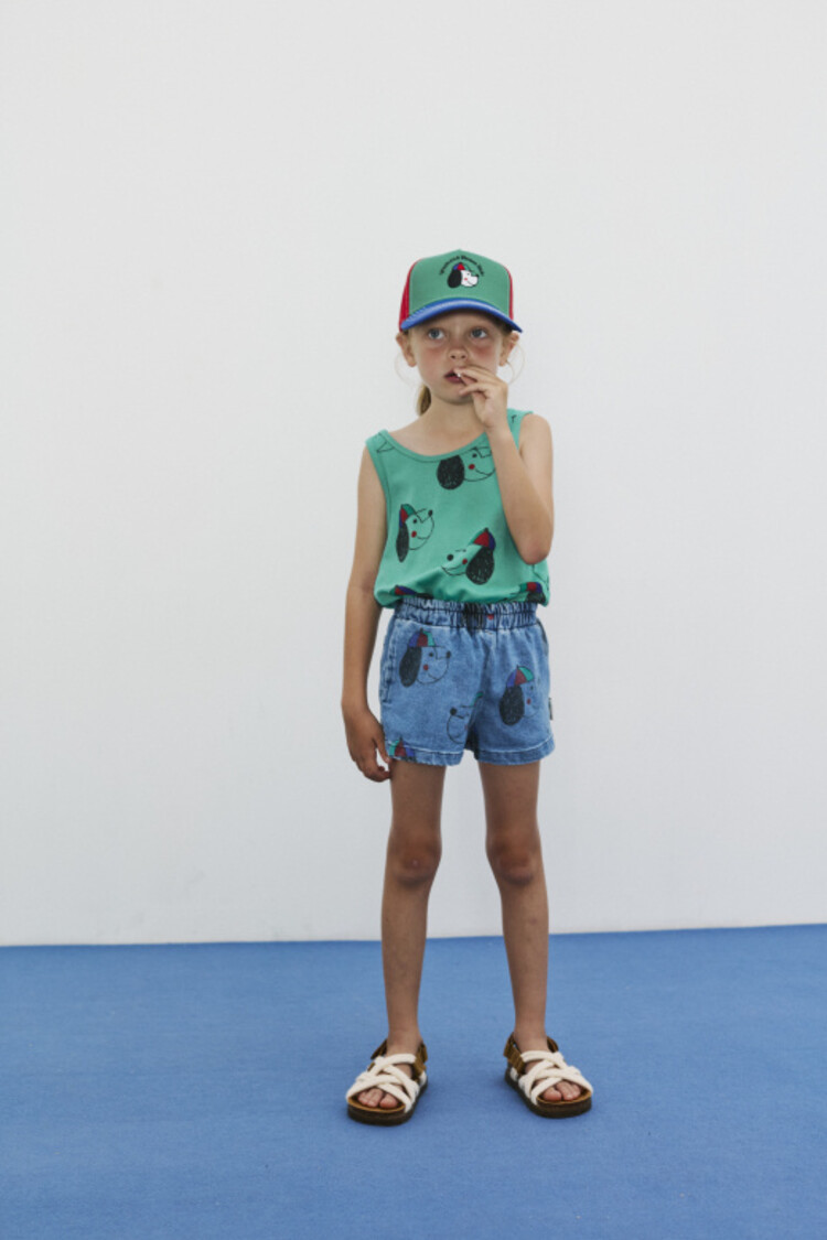 Weekend House Kids Happy Dog Bermuda - Denim