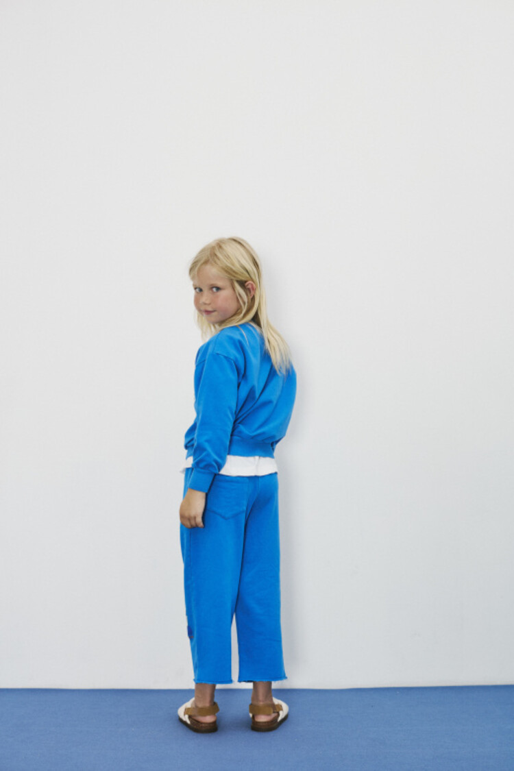 Weekend House Kids Swan Sweatshirt - Azulin