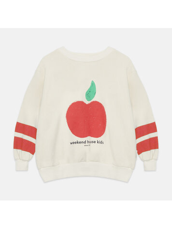 Weekend House Kids Apple Shape Sweatshirt - Ecru