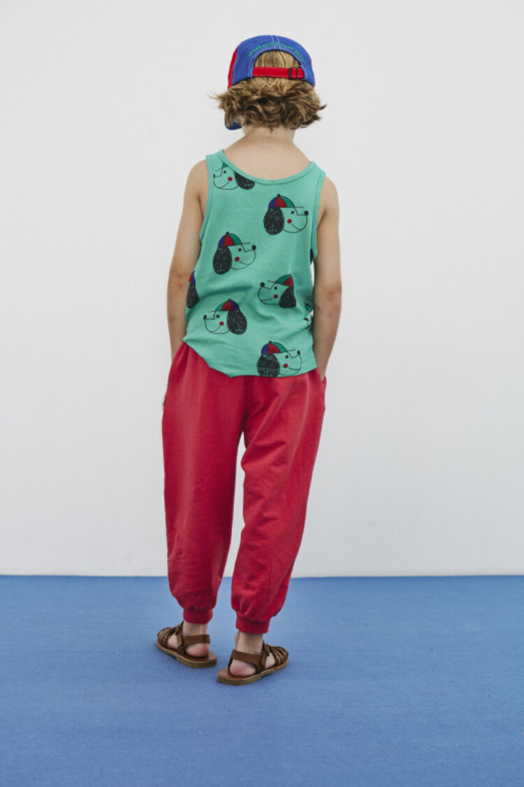 Weekend House Kids Happy Dog Tank T-shirt - Green