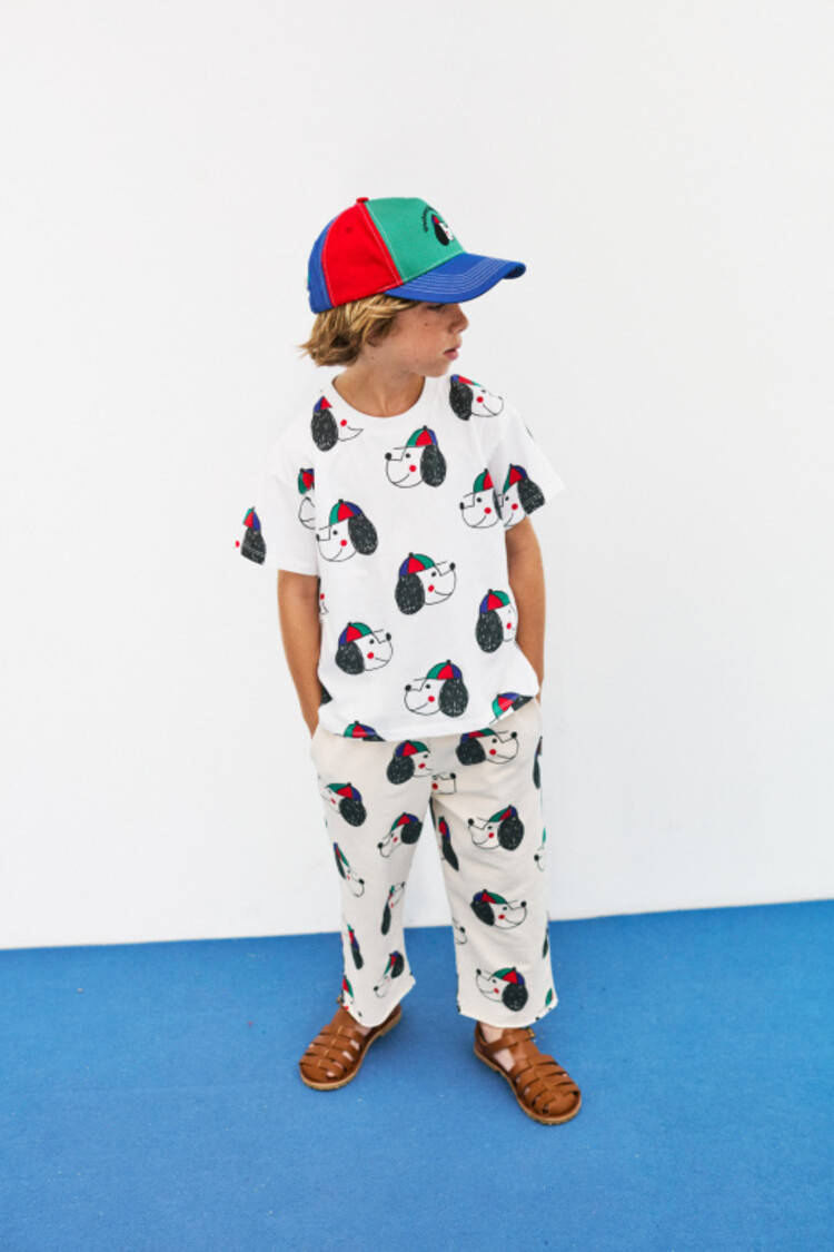 Weekend House Kids Happy Dog All Over T-shirt - White