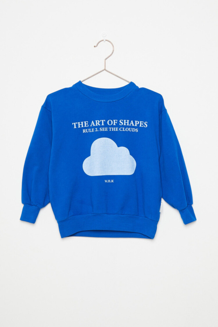 Weekend House Kids Cloud Shape Sweatshirt - Nautical Blue