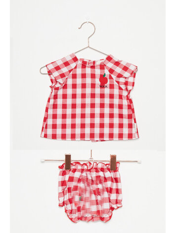 Weekend House Kids Apple Baby Set - Red/White