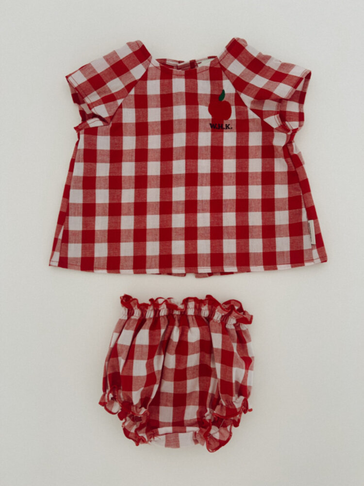 Weekend House Kids Apple Baby Set - Red/White