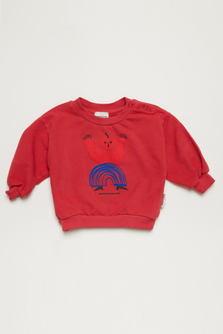 Weekend House Kids Cherry Kid Baby Sweatshirt - Red