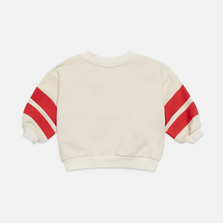 Weekend House Kids Apple Baby Sweatshirt - Ecru