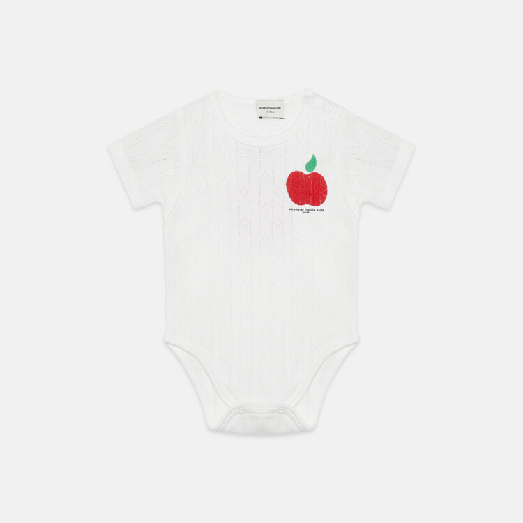 Weekend House Kids Apple Shape Baby Body - White