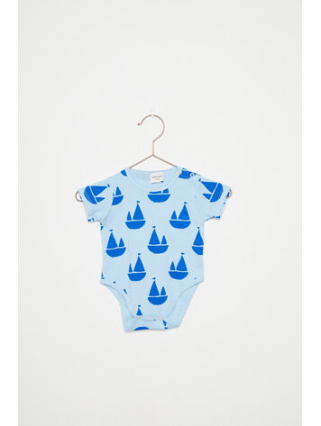 Weekend House Kids Boat Shapes All Over Baby Body - Celeste