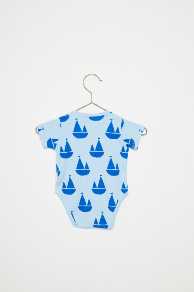 Weekend House Kids Boat Shapes All Over Baby Body - Celeste