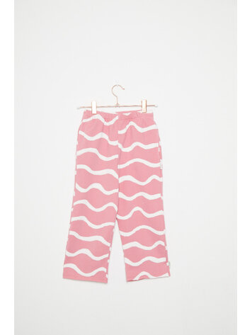 Weekend House Kids Waves Straight Sweatpants - Pink