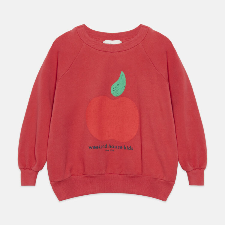 Weekend House Kids Apple Sweatshirt - Red