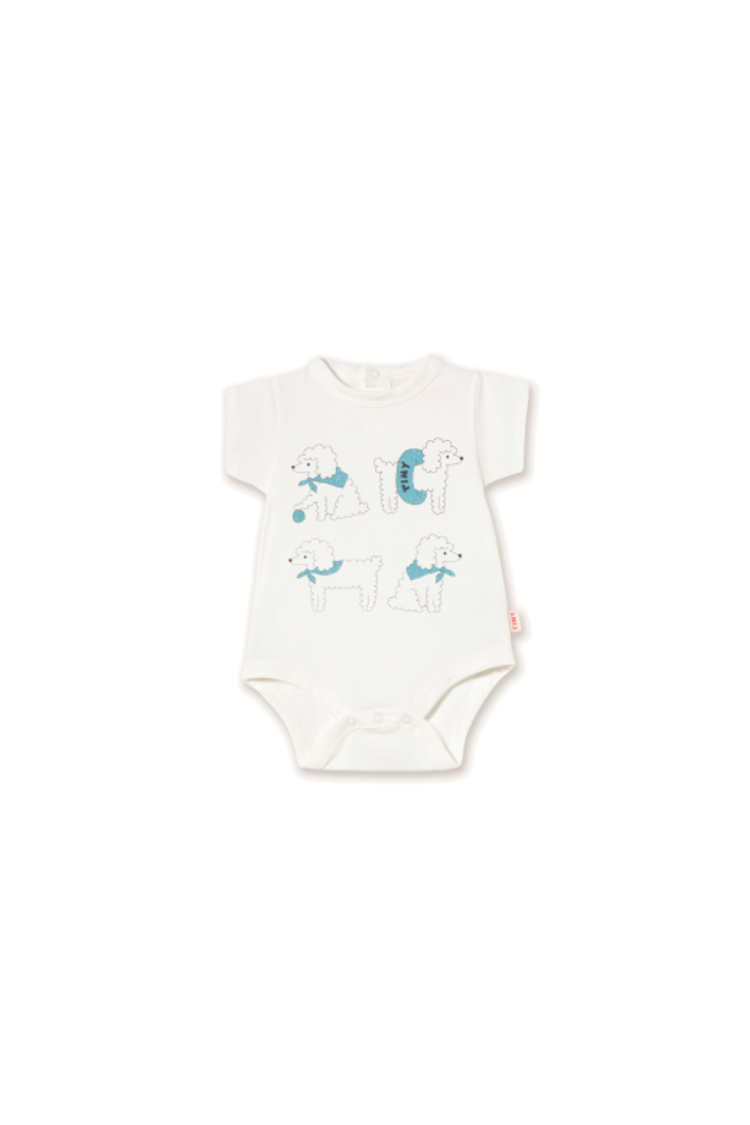 Tiny Cottons Poodle Graphic Body - White