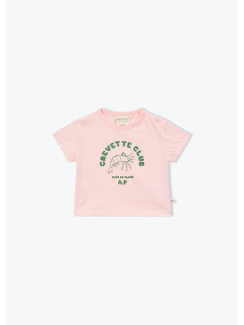 Arsène & Les Pipelettes T-shirt Bebe Crevette Club - Poudre