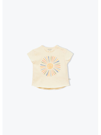 Arsène & Les Pipelettes T-shirt Bebe Fleur - Ecru