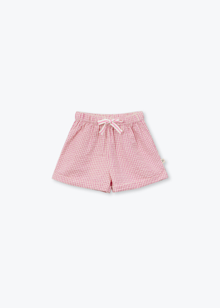 Arsène & Les Pipelettes Short Bebe Vichy - Rose