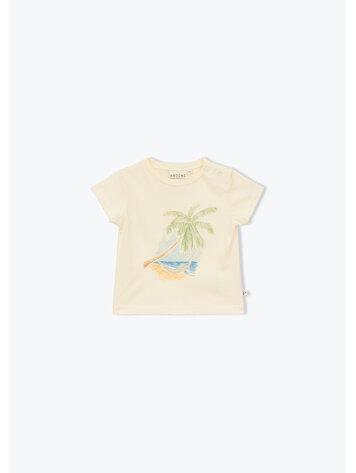 Arsène & Les Pipelettes T-shirt Bebe Palmier - Ecru