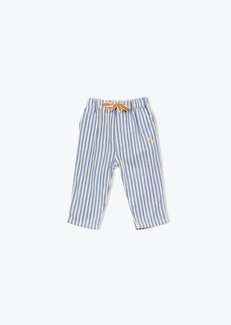 Arsène & Les Pipelettes Pantalon Bebe Rayures Transat - Cobalt