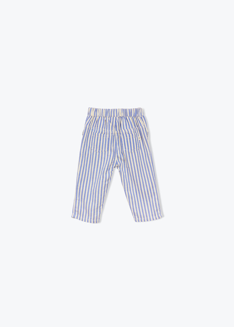 Arsène & Les Pipelettes Pantalon Bebe Rayures Transat - Cobalt