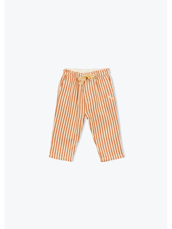 Arsène & Les Pipelettes Pantalon Bebe Rayures Transat - Marron