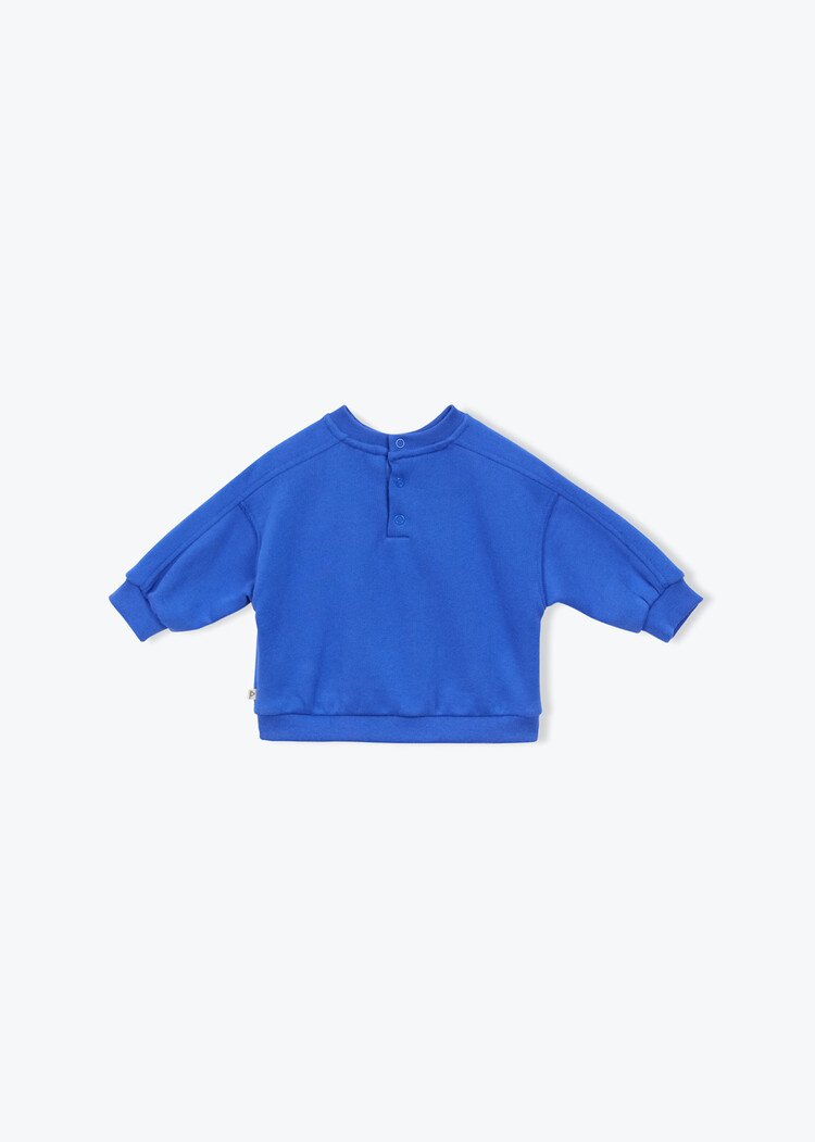 Arsène & Les Pipelettes Sweat Bebe Toucan - Cobalt