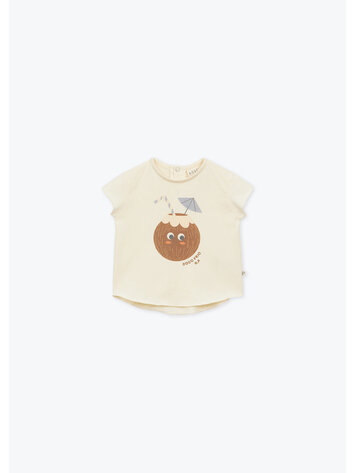 Arsène & Les Pipelettes T-shirt Bebe Noix De Coco - Ecru