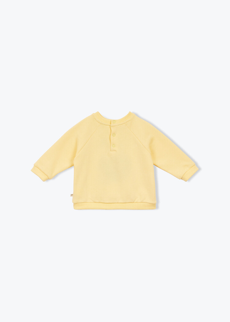 Arsène & Les Pipelettes Sweat Bebe Noix de Coco - Jaune