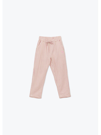 Arsène & Les Pipelettes Pantalon Rayures Transat - Rose