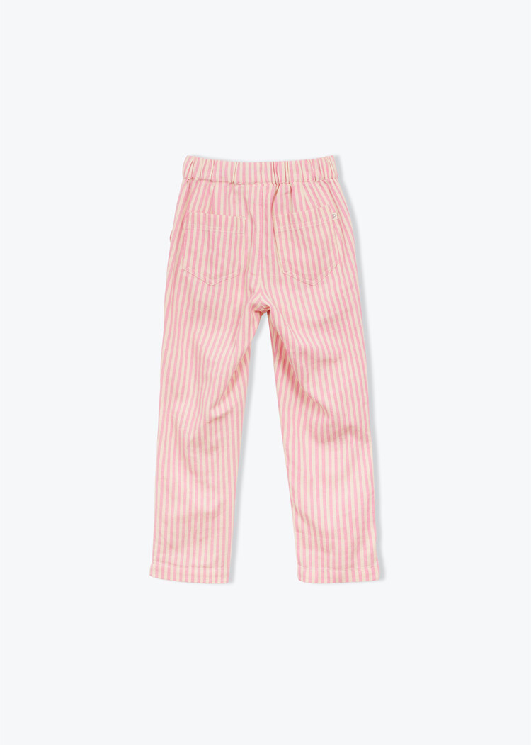 Arsène & Les Pipelettes Pantalon Rayures Transat - Rose