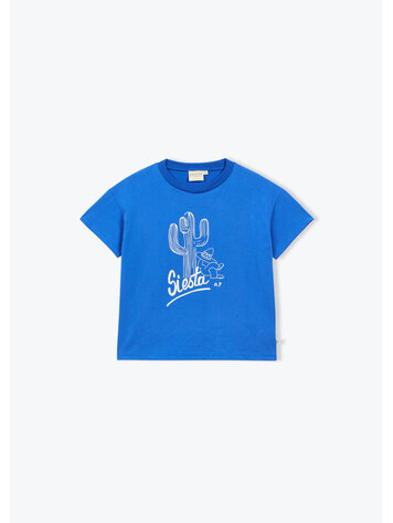 Arsène & Les Pipelettes T-shirt Siesta - Cobalt