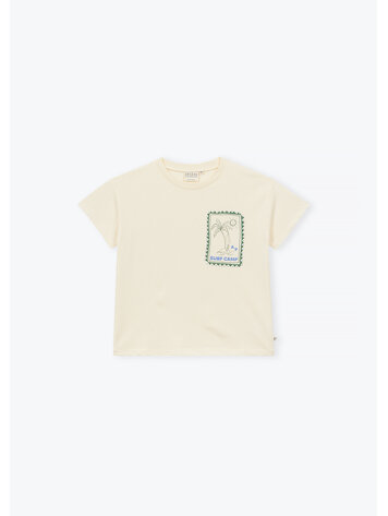 Arsène & Les Pipelettes T-shirt Surf Camp - Ecru