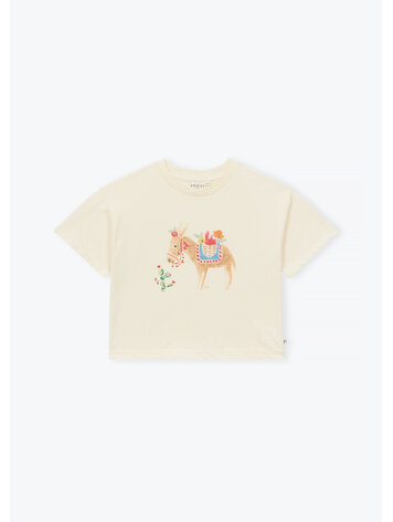 Arsène & Les Pipelettes T-shirt Petit Ane - Ecru