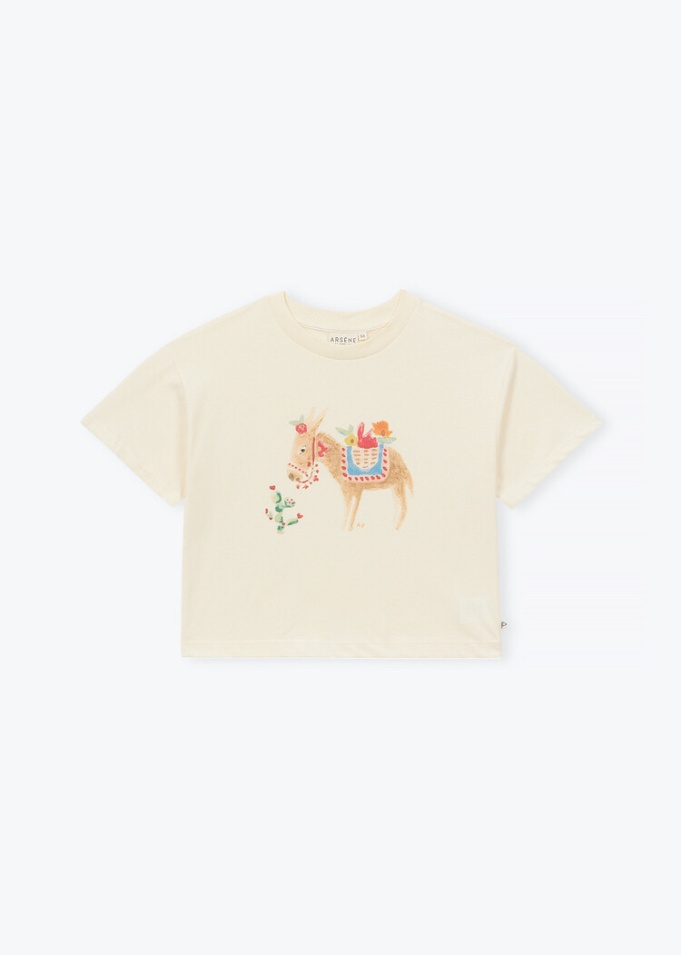 Arsène & Les Pipelettes T-shirt Petit Ane - Ecru