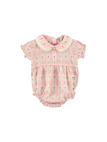 Bebe Organic Bella Romper - Tulip Checks