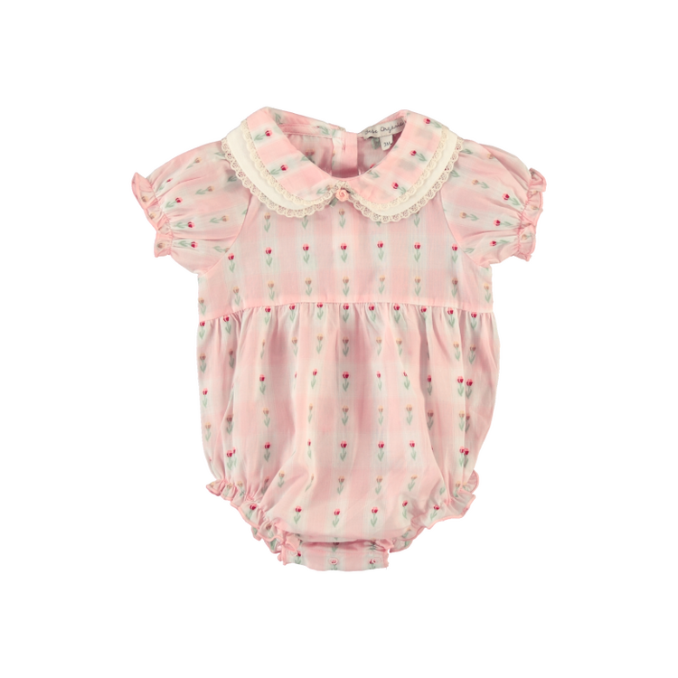 Bebe Organic Bella Romper - Tulip Checks