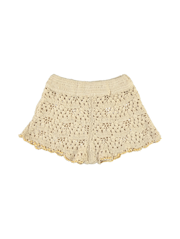 Bebe Organic Anais Crochet Short - Natural Crochet