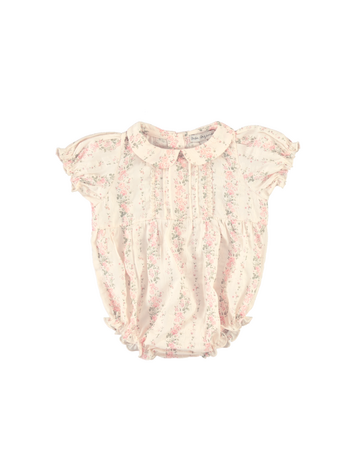 Bebe Organic Irene Romper - Floral Stripes