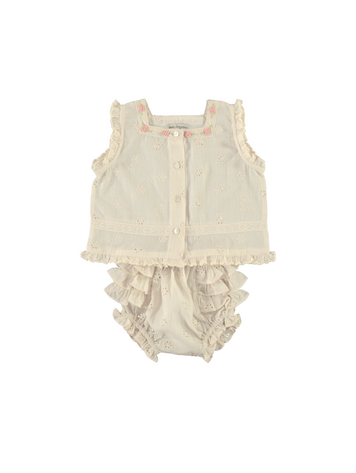 Bebe Organic Luna Baby Set - Antique Lace