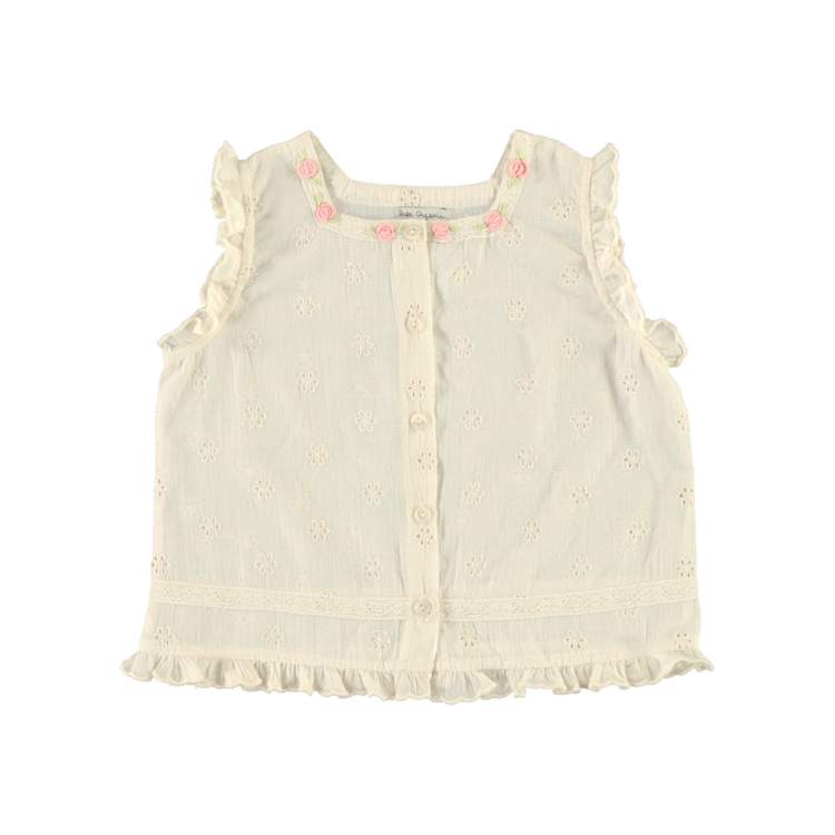 Bebe Organic Luna Top - Antique Lace