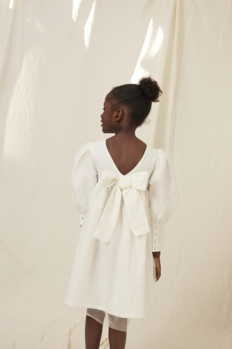 Bebe Organic Lou-Anne Dress - Embroidered Tulle