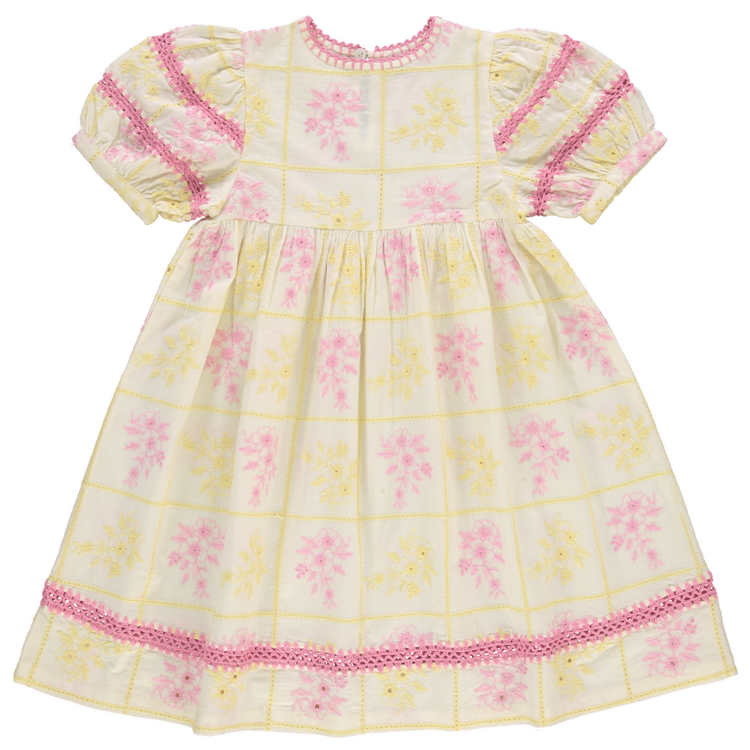 Bebe Organic Alba Dress - Patchwork Embroidery