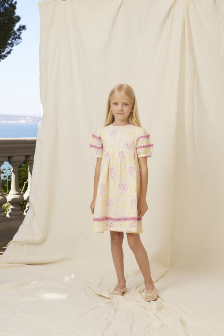 Bebe Organic Alba Dress - Patchwork Embroidery