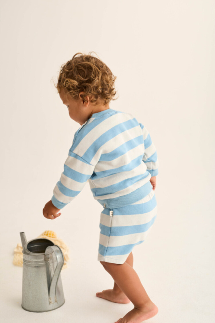 COZMO Kelly Striped Sweatshirt - Blue