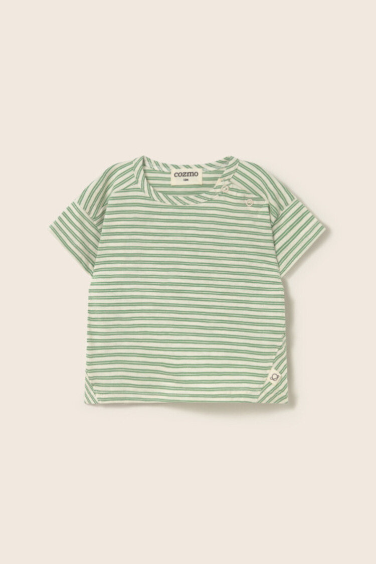 COZMO Alan Striped T-shirt - Green