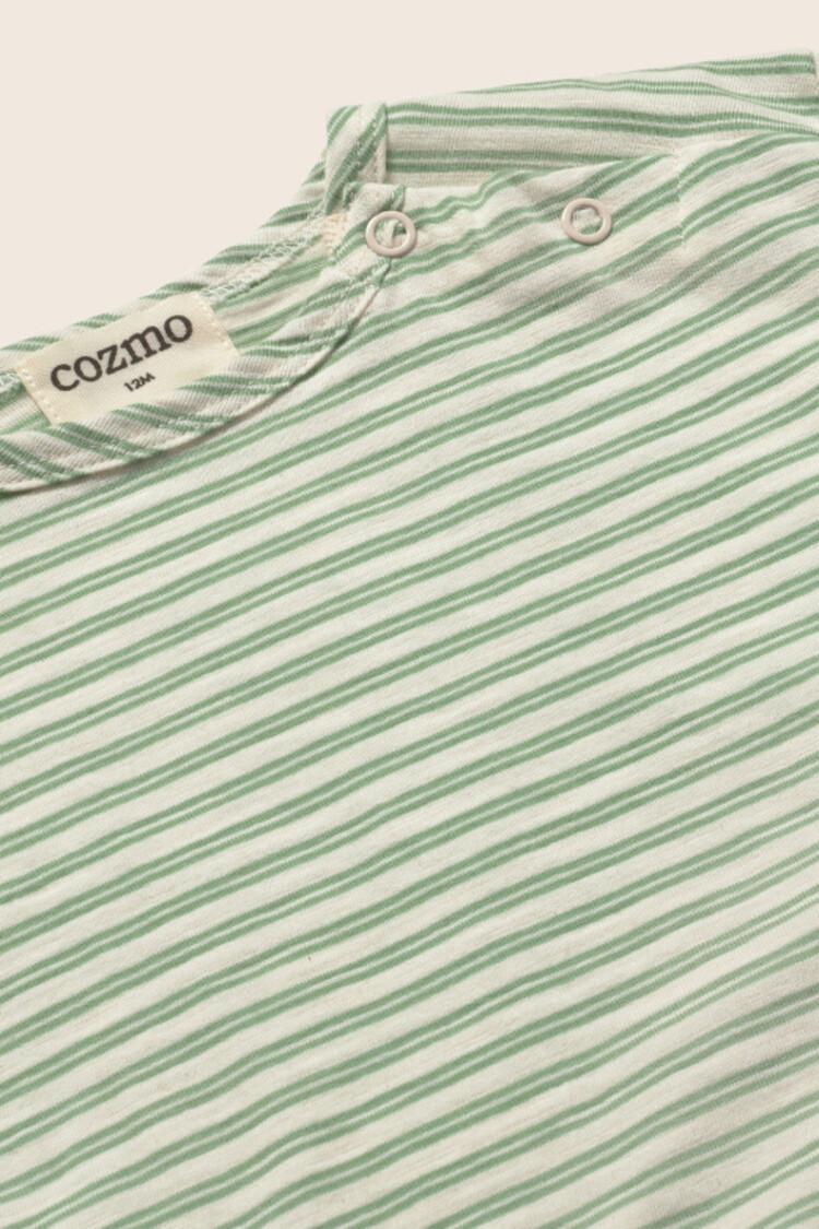 COZMO Alan Striped T-shirt - Green