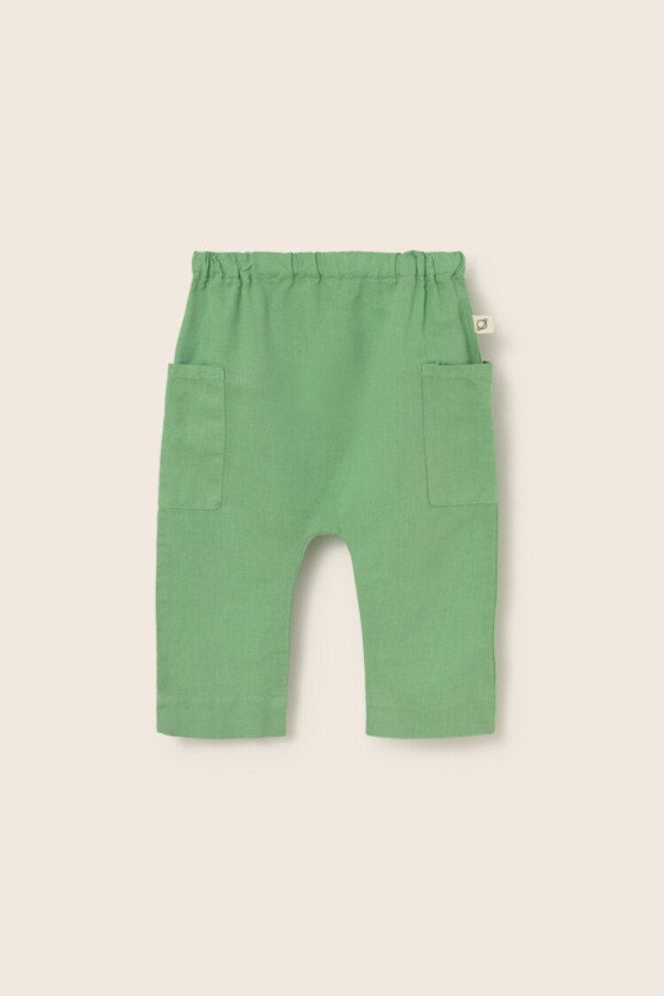 COZMO Evan Linen Pants - Green