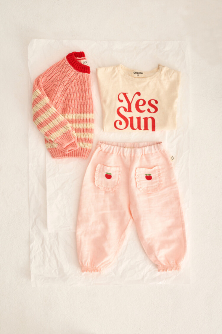 COZMO Cami Linen Pants - Cloud Pink